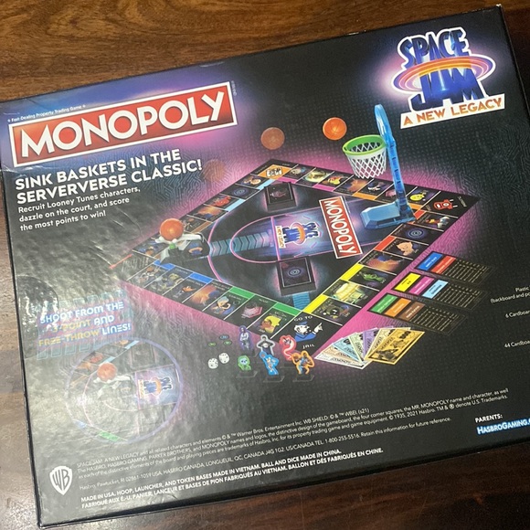Monopoly Space Jam A New Legacy Edition Family Board Game - Picture 6 of 11